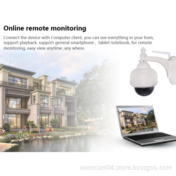 PTZ Lens: 4TO9mm webcam wireless 1MP wifi waterproof camera